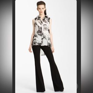 Rachel Zoe 'Woody' Sleeveless Ruffle Neck Top 8